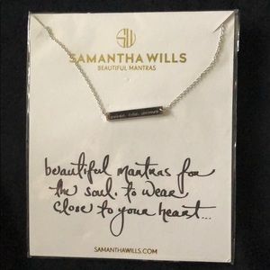 Samantha Wills silver mantra necklace